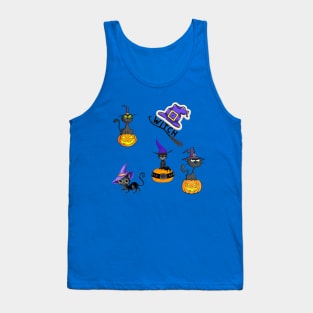 Halloween Stickers pack - witches - 5 stickers Tank Top